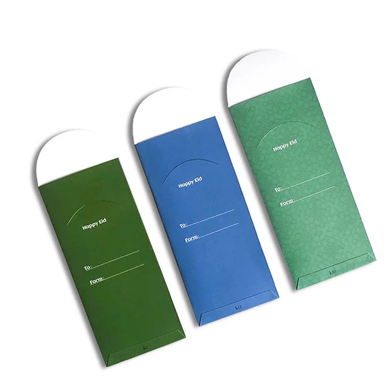 6pcs Eid Mubarak Envelopes Money Gift Bag Card Holder Ramadan Decoration 2023 Islamic Muslim Eid Al-Fitr Invitation Supplies
