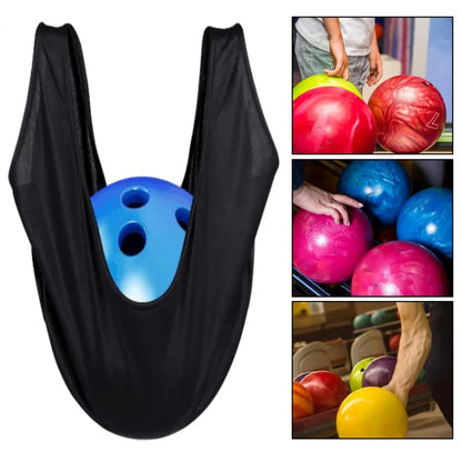 Bowling Ball Polisher Bag Towel Washable Bowling Ball Cleaner Holder Carrier Pouch Cleaning Cloth Cover Bowling Ball Accessories