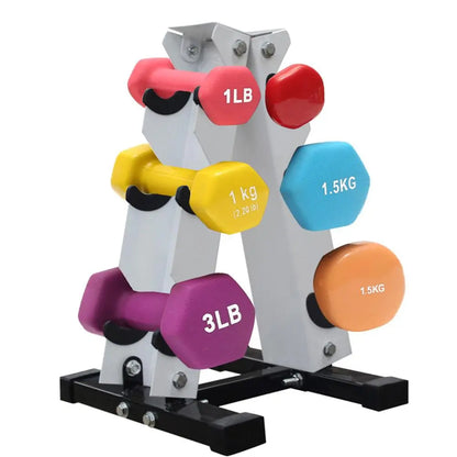 Strong and Sturdy A-Frame Dumbbell Rack Dumbbell Storage Stand for Home Gym Daily Workout