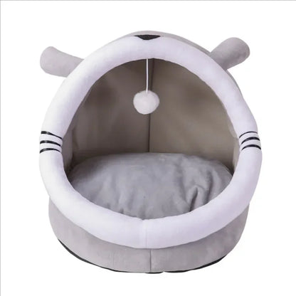 Cat Bed House Kennel Nest Round Pets Sleeping Cave Kitten Beds Pet Basket Cozy Kitten Lounger Cushion Cat House Tent Dog House