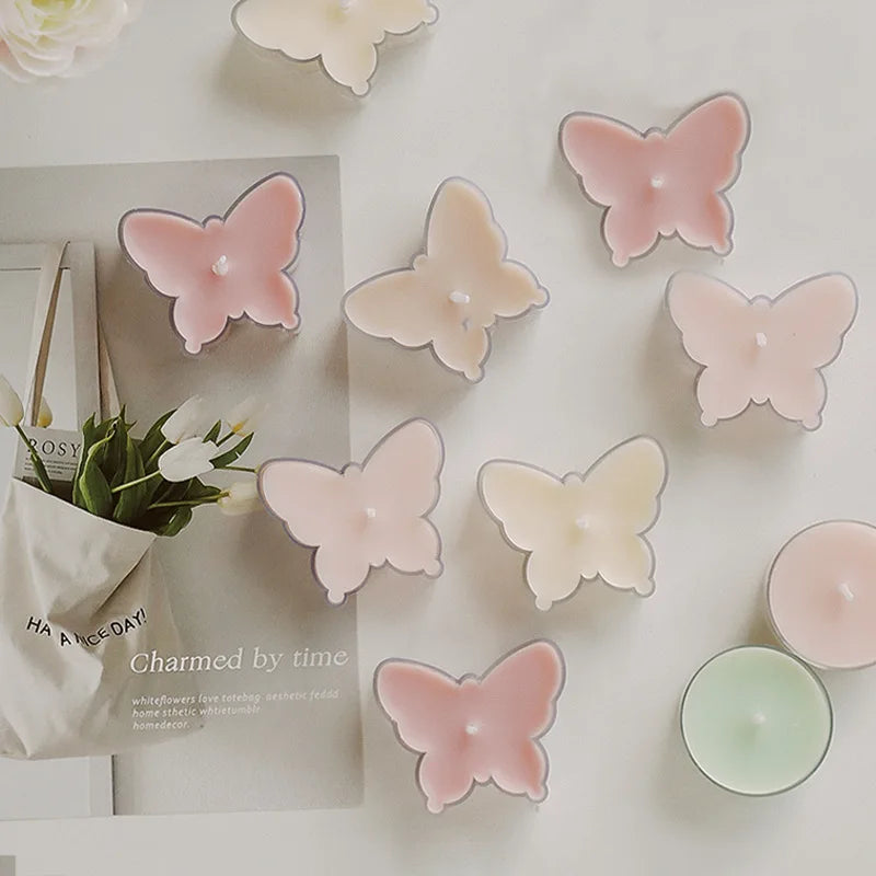 1pc Butterfly Christmas Tree Shape Scented Candles Home Fragrance Candle Aromatherapy Candles for Photo Prop Birthday Home Decor