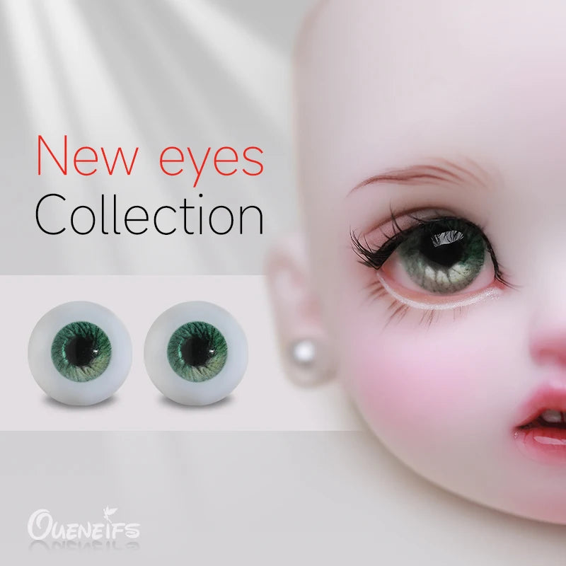 BJD Eyes Resin 8mm to 20mm Handscraft Colourful Flat Base Life Like Anime Eye Dolls Accessories