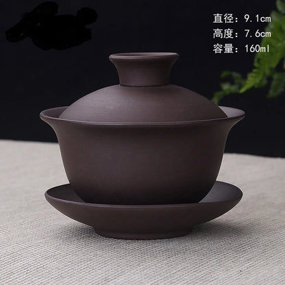 Chinese Traditional Gai Wan Tea Set Bone China Tea Sets Dehua Gaiwan Tea Porcelain Pot Set for Travel Beautiful and Easy Kettle