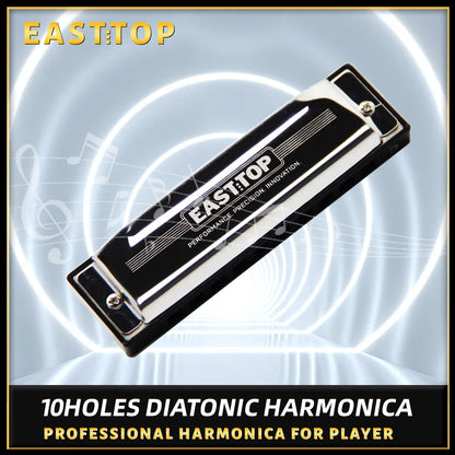 EASTTOP New Diatonic Shonrry Harmonica Professional Harmonica for Beginners and Performers With 12 Keys