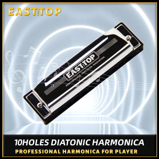 EASTTOP New Diatonic Shonrry Harmonica Professional Harmonica for Beginners and Performers With 12 Keys