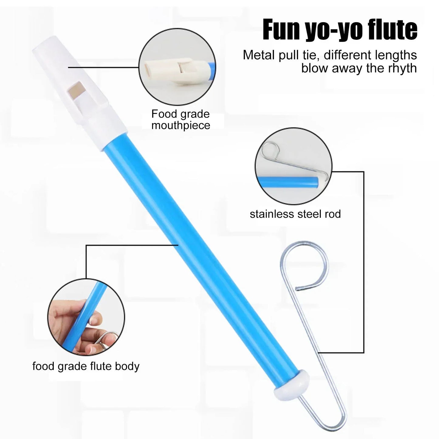 1PC Musical Instrument Slide Whistle Toy Blowing Flute Children Classic Musical Toys for Kids Parent-Child Games Funny Gift