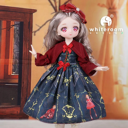 1/6 Bjd Doll Wedding Dress Anime Action Figures  Full Set Spherical Jointed Doll for Children's Toys Girl Cosplay  Free Shipping