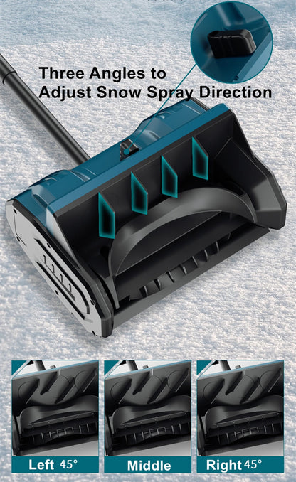 3800W Winter Foldable Electric Snowplow Lithium Electric Snow Sweeper Cordless Snow Shovel Courtyard Street for Makita Battery