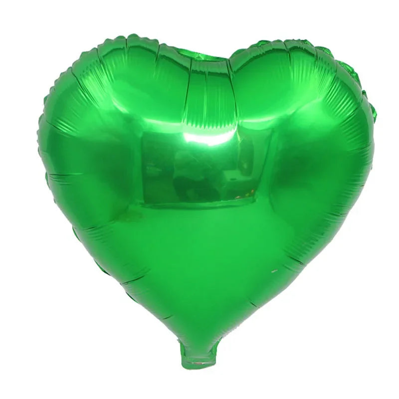 1pc 18inch Star Heart Inflatable Helium Balloon Birthday Party Decorations Kids Foil Balloons Wedding Christmas Supplies Gifts
