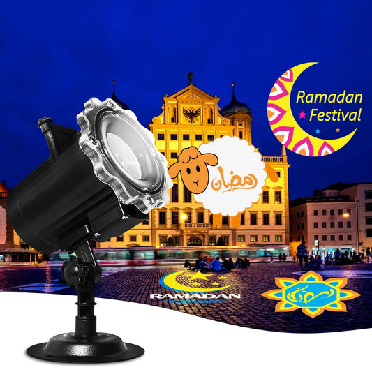 Ramadan Eid Mubarak Projector Lights Holiday Decor Projecteur Islam Muslim Eid Decor Ramadan Sale Eid Mubarak Projector Light