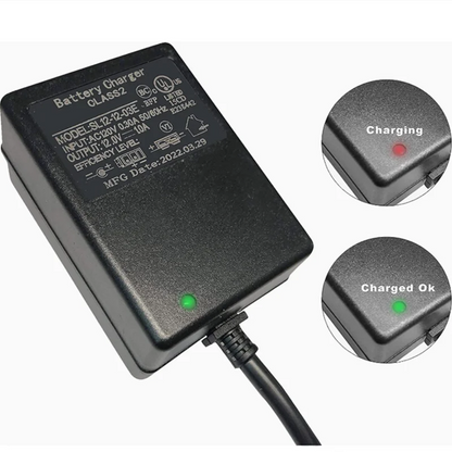 12V Battery Charger for Kids Ride on Toys, Power Supply Adapter for Yamaha Raptor 700R 12 Volt Children Electric Wheels Cars