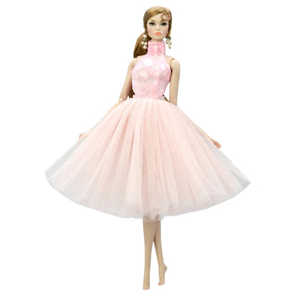 1 Pcs Fashion Hoodie Dress  for Barbie Doll Clothes Winter Jacket  Parka Coat Outfit for 1/6 BJD Doll Accessories JJ