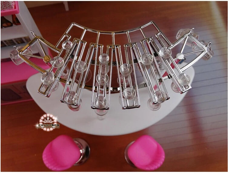 Fashion Mini Furniture for Barbie House Happy Hour Relax Time Pink Bar Suit for Kurhn Licca Blyth Doll Pretend Play Toys 1/6
