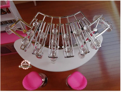 Fashion Mini Furniture for Barbie House Happy Hour Relax Time Pink Bar Suit for Kurhn Licca Blyth Doll Pretend Play Toys 1/6
