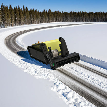 Remote Control Snowplow Multi-Purpose Electric Snow Blower Robot Snow Blower Rubber Track Snowplow Removal Equipment