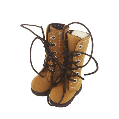 Tilda 3.2cm Doll Boots for Blythe Doll Toy,1/6 Mini Leather Dolls Shoes for Blyth Azone BJD,Casual Puppet Shoes Accessories