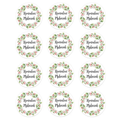 24/48pcs EID Mubarak Decor Stickers Ramadan Mubarak Decoration Islam Muslim Festival Favor Gifts Labels HAJJ Ramadan Kareem