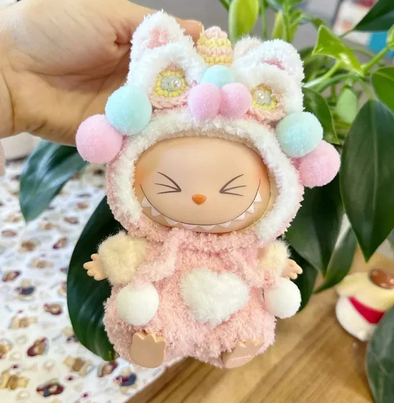 Labubu V1/V2 Doll Accessories Lion Dance Chinese Style New Year Outfit Clothes Set for 17cm Ropa Labubu