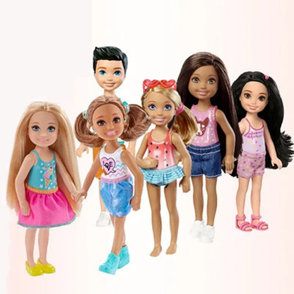 Original Barbie Mini Chelsea 10cm Dolls for Girls Genuine Top Brand Mattel Toys for Kids Children Baby Christmas Birthday Gifts