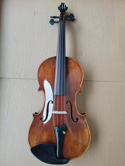 All Handmade Dark Brown Cashew Violin 4/4 Adult Student Stradivarius 1715 Professional Violino Musical Instruments With Case Bow