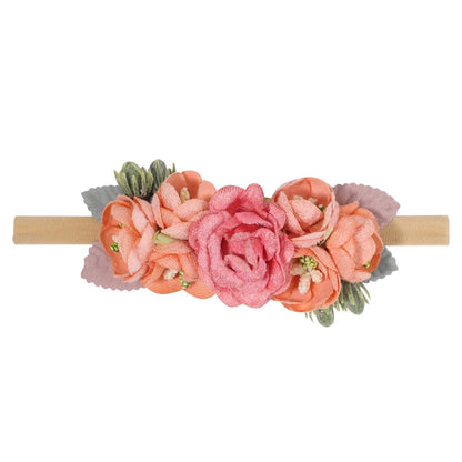 1Pcs Baby Girl Headband Cute Flower Elastic Hair Band Newborn Head Toddler Headband Headwear Kids Accessories Christmas Gifts