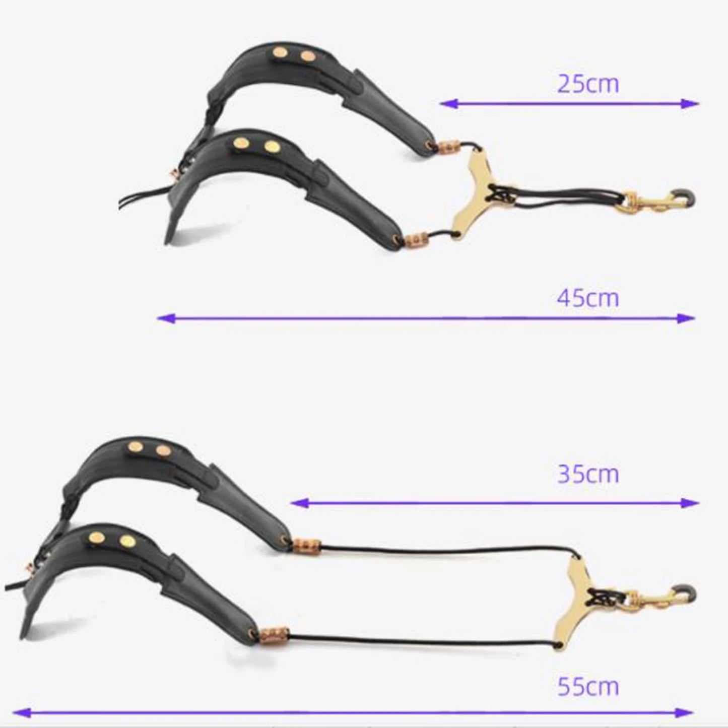 Professional Sax Harness Saxophone Strap Saxophone Shoulder Strap Adjustable Length for Alto / Tenor / Baritone Saxophone