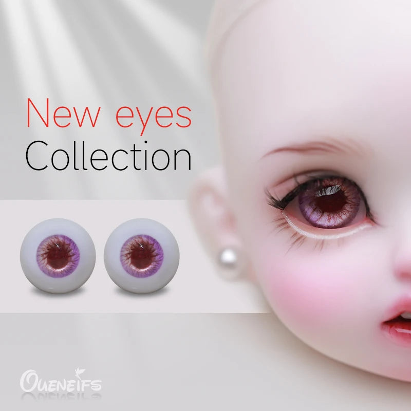 BJD Eyes Resin 8mm to 20mm Handscraft Colourful Flat Base Life Like Anime Eye Dolls Accessories