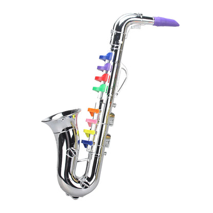 Toy Saxophone Kids Musical Instruments Wind and Brass Musical Instruments Teaching Songs for Toddlers for Kids Safety Tested BPA