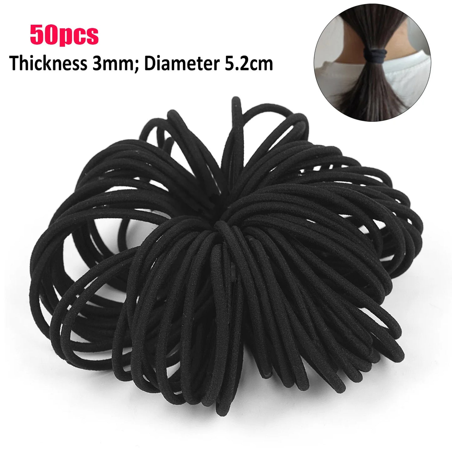 Diameter 35MM Hair Bands Ponytail Holder Hair Ties Headband Scrunchies Pack Scrunchie Hair Accessories for Women