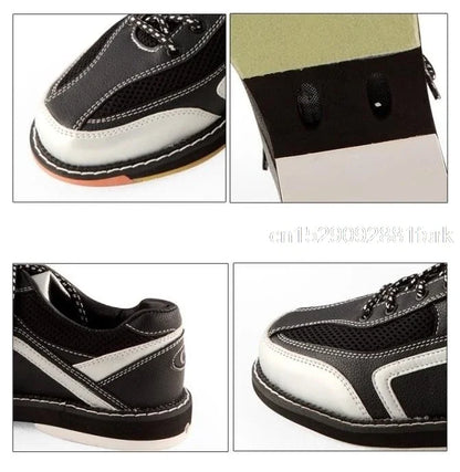 High Quality Bowling Shoes Mens Anti-Skid Outsole Sneakers Leather Breathable Sport Shoes Comfortable Training  Footwear