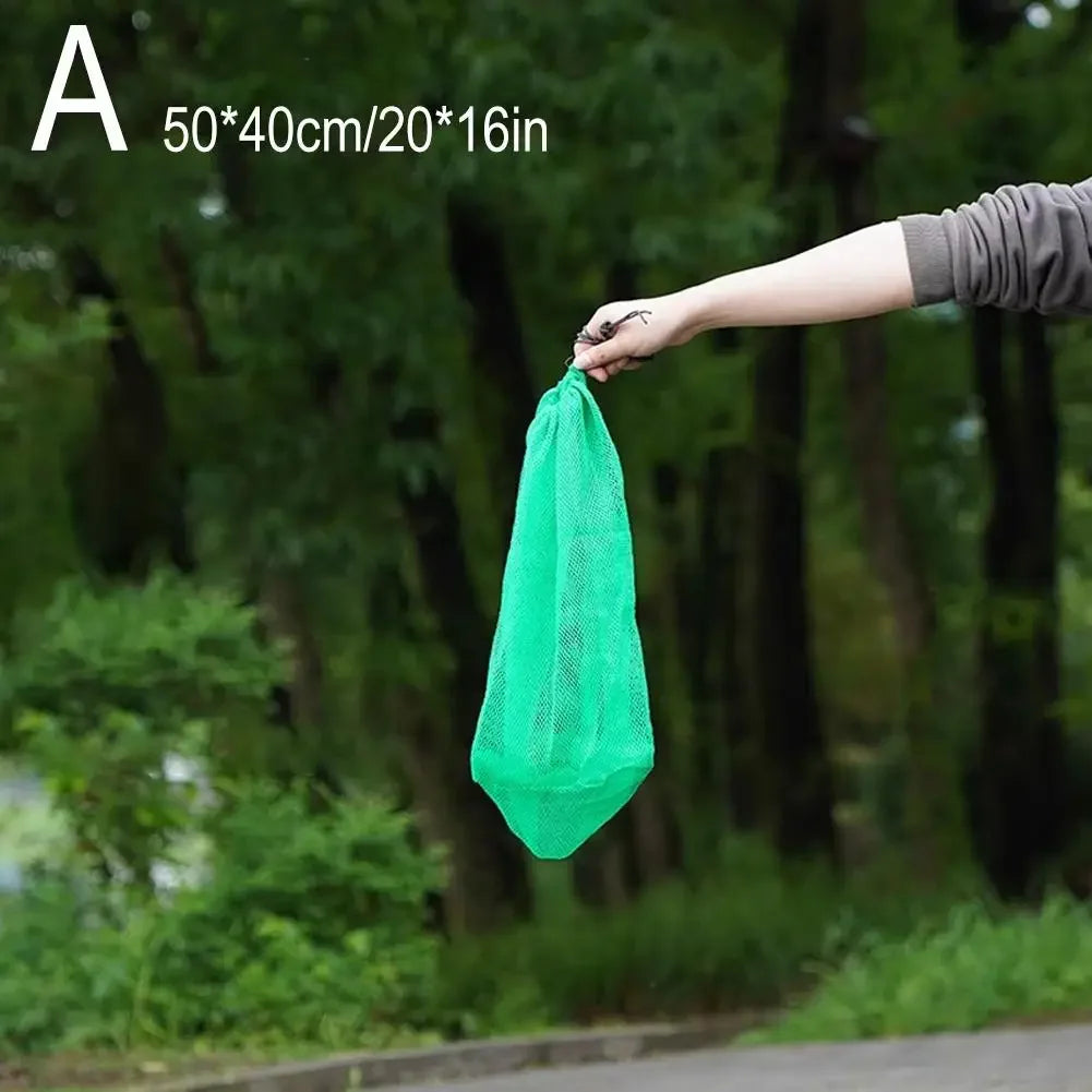 1PC Folding Fish Net Live Fish Net Bag Mesh Bag of Tools Net Mesh Guard Fish Fishing Storage Very Bag Bag I1Y4