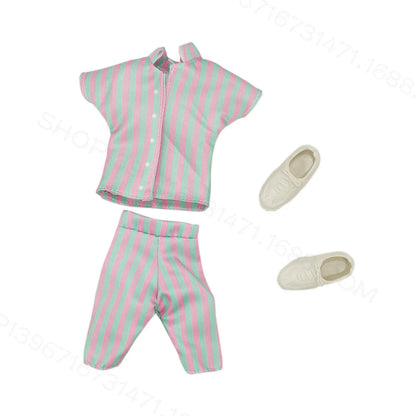Fashion Clothing for Barbie Ken Dolls Clothes Movie Dress Up Denim Pants Set 1/6 Princess Skirts Bjd Toys for Girls Accessories