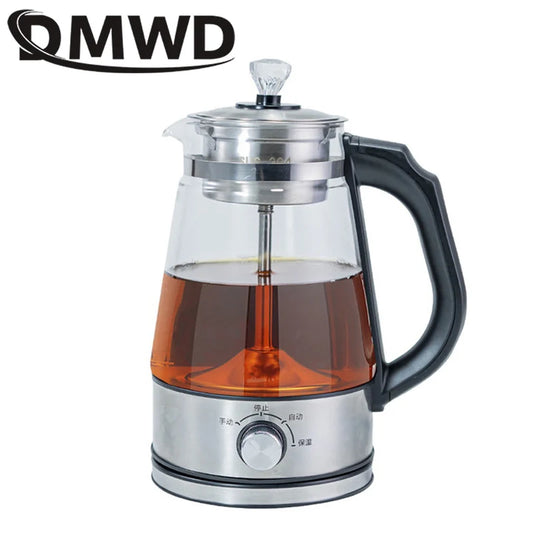 1L Electric Kettle Coffee Tea Maker Thermos Black Pu 'Er Glass Tea Maker Automatic Steam Spray Teapot Kettles Health Pot EU US