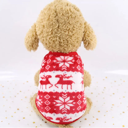 Christmas Dog Clothes Winter Warm Pet Cat Dog Jacket Coat Puppy Clothing Hoodies for Small Dogs Puppy Pug Pet Christmas Supplies