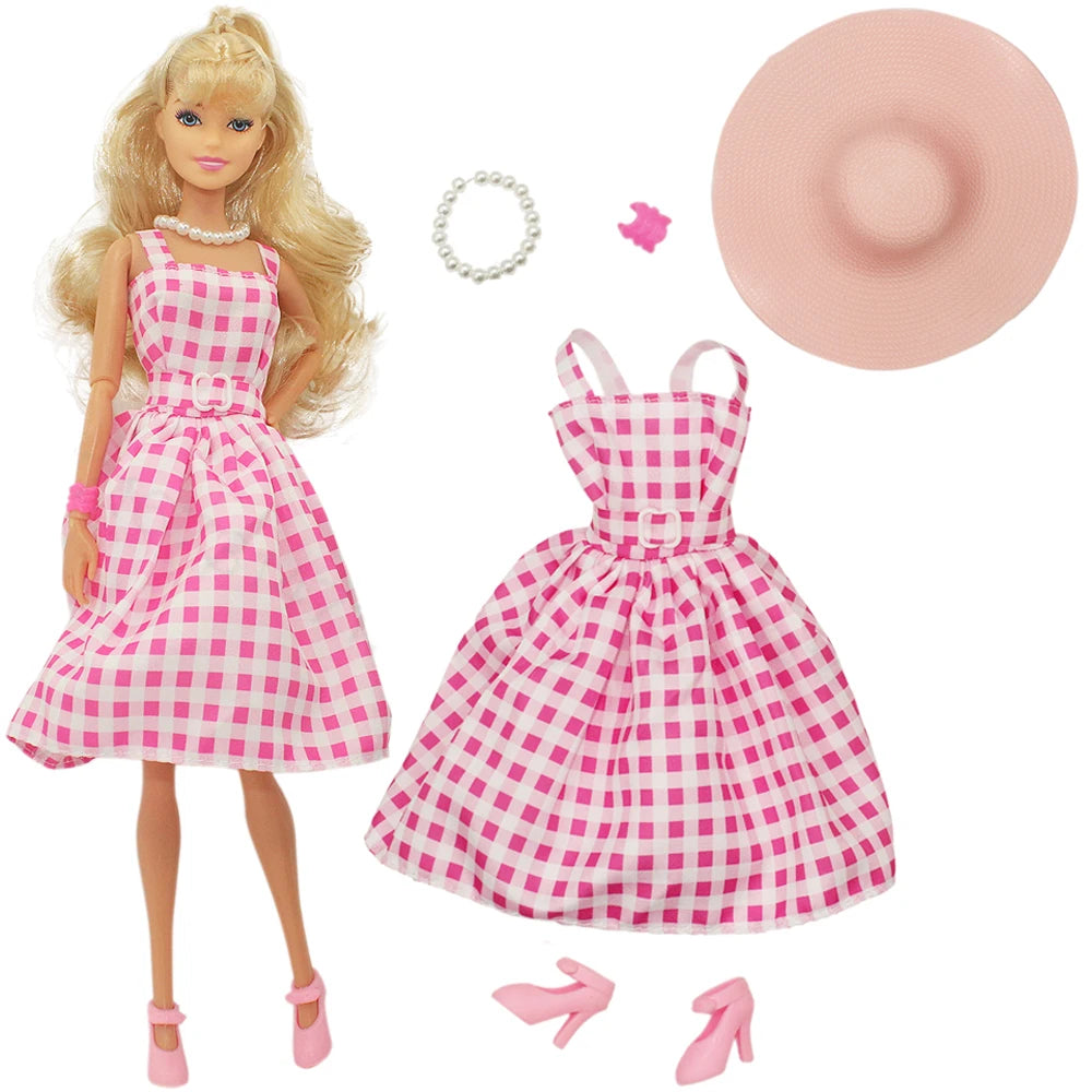 Doll Evening Dress Clothes Princess Dress Banquet Party Dress Tulle Dress for Barbiees&BJD Doll Clothes Accessories,Toy for Girl