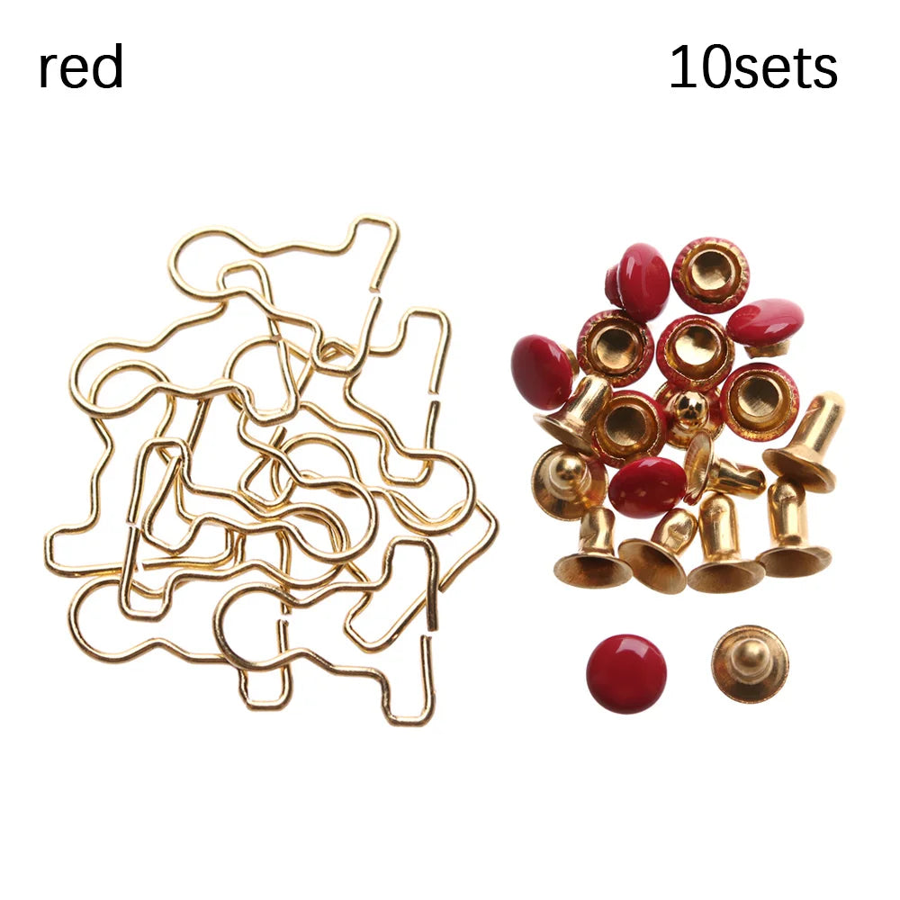 10sets Mini Doll Belt Buttons Doll Clothes DIY Metal Buckle Fit for 1/6 Dolls Girls Doll Buckles Trousers Bags Accessories