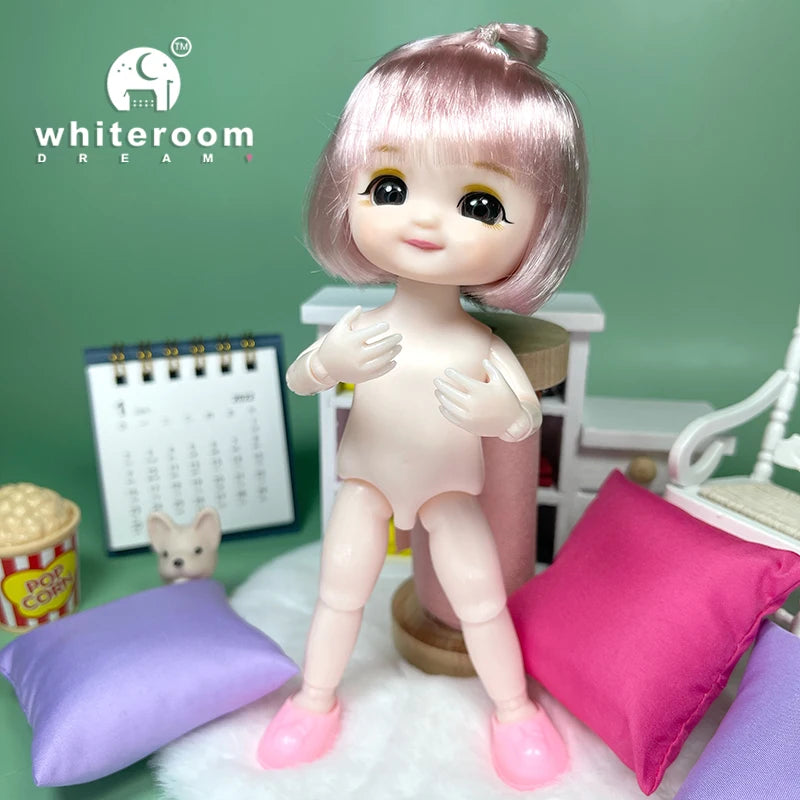 Doll for Girl Baby Doll Toys Children Kid Boy Toy PC Lover Holiday Gift Full Set Bjd 1/12 Mini Dolls Baby Clothes Dress Up