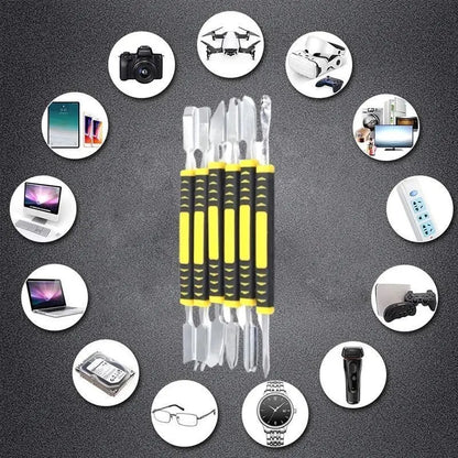 6PCS Metal Crowbar Prying Opening Repair Tool Kit for Mobile Phone Notebook Dual Heads Metal Spudger Home Hand Tools Sets