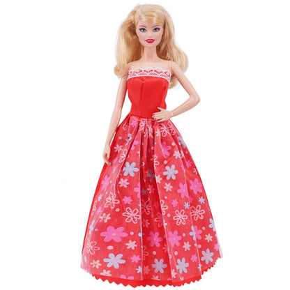 Doll Evening Dress Clothes Princess Dress Banquet Party Dress Tulle Dress for Barbiees&BJD Doll Clothes Accessories,Toy for Girl