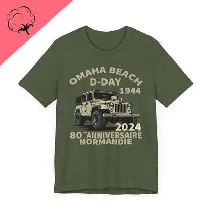 D-Day Shirt Omaha Beach Normandy Landings 80th Anniversary 1944-2024 Veteran Retro T-Shirt Gift Remembrance Day WW2 Tee Cotton