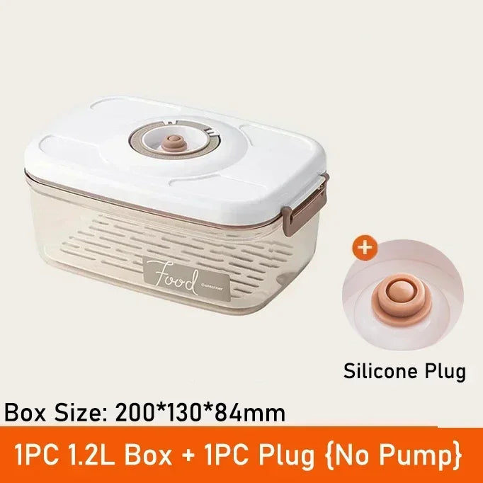 Vacuum Food Storage Box Fresh-Keeping Canister Sealed Storage Container Large Capacity Food Dispenser  Kitchen Storage Box