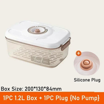 Vacuum Food Storage Box Fresh-Keeping Canister Sealed Storage Container Large Capacity Food Dispenser  Kitchen Storage Box