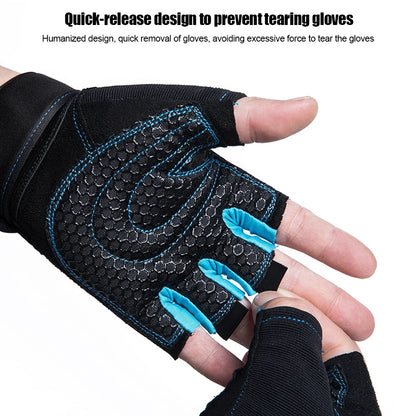Gym Gloves Fitness Weight Lifting Gloves Body Building Training Sports Exercise Cycling Sport Workout Glove for Men Women M/L/Xl