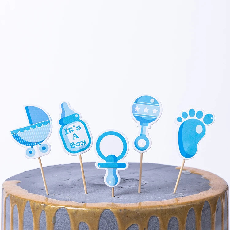 Frozen Anna Elsa Princess Theme Cupcake Picks Animal Cake Toppers Cartoon Cupcake Inserts Card Party Gift for Kid Birthday Decor