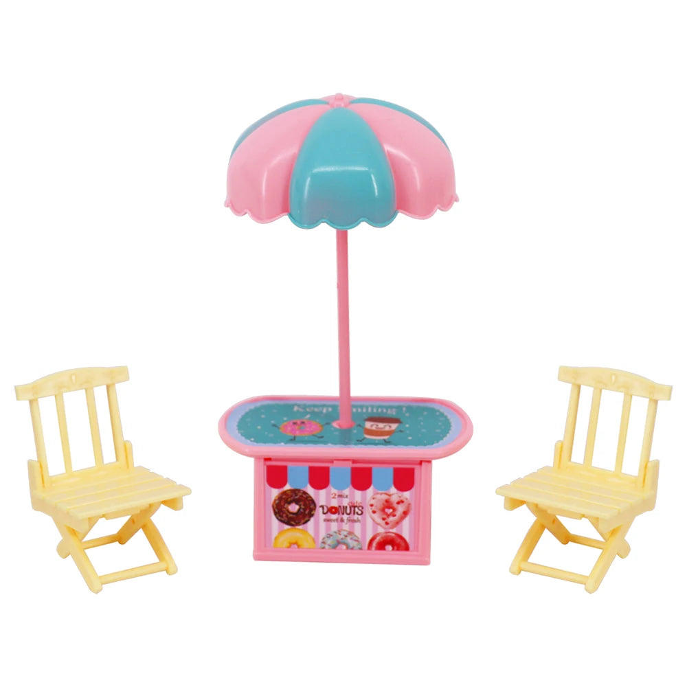 Barbies Doll House Furniture Bed Table Chair Plastics Cleaning Tools for 11.8inch Barbies Accessories Mini Furniture Model Gifts