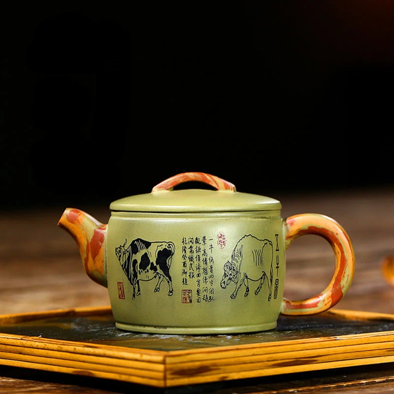 200ml Yixing Purple Clay Teapots Ball Hole Filter Pot Beauty Kettle Handmade Zisha Tea Set Gifts