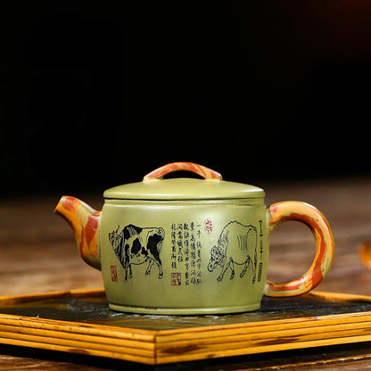 200ml Yixing Purple Clay Teapots Ball Hole Filter Pot Beauty Kettle Handmade Zisha Tea Set Gifts