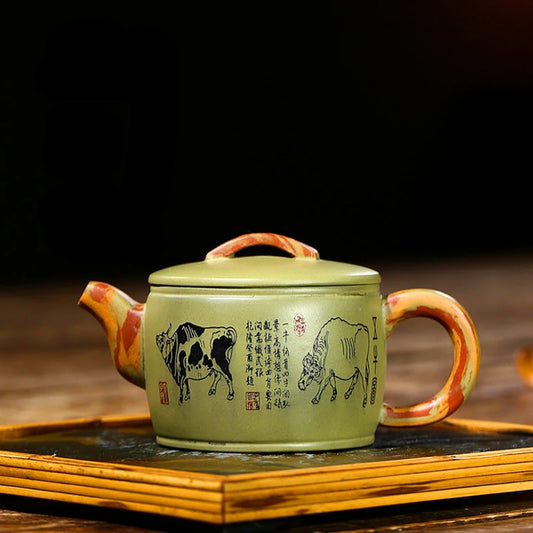 200ml Yixing Purple Clay Teapots Ball Hole Filter Pot Beauty Kettle Handmade Zisha Tea Set Gifts