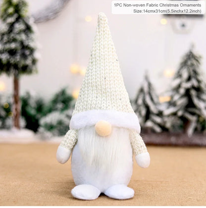 QIFU Christmas Doll Ornaments 2024 Merry Christams Decor for Home Cristmas Decor Xmas Gifts Happy New Year 2025 Navidad Noel