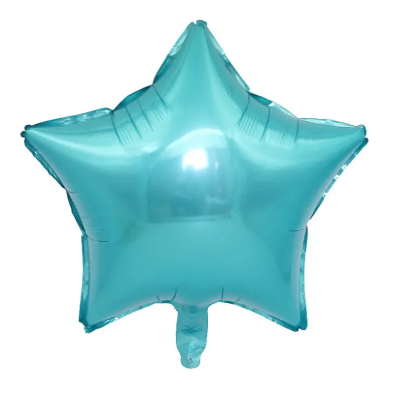 1pc 18inch Star Heart Inflatable Helium Balloon Birthday Party Decorations Kids Foil Balloons Wedding Christmas Supplies Gifts
